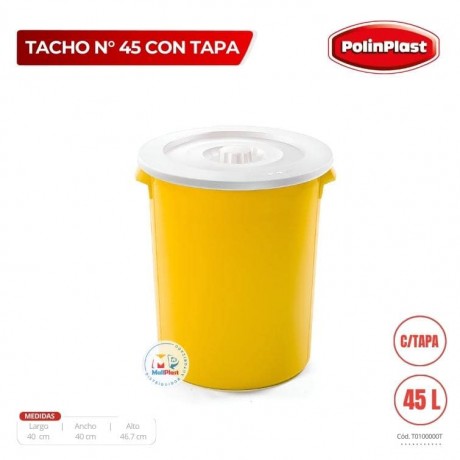 Tacho 45 L Con Tapa