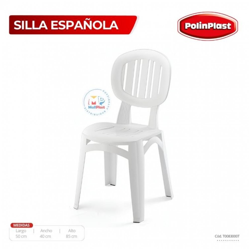 Silla Española Blanco/Crema