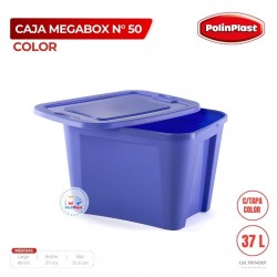 CAJA MEGABOX N° 50 COLOR C/TAPA COLOR (37 LTS)