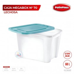 CAJA MEGABOX Nº 70 LECHOSA C/TAPA COLOR 68 LT NUEVO