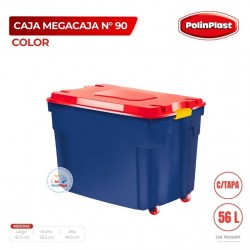 CAJA MEGACAJA N° 90 COLOR C/TAPA C/RUEDAS