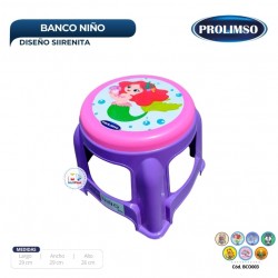 Banco Niño Con Diseño