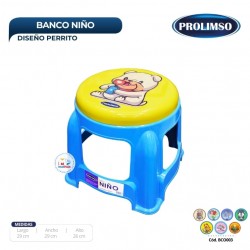 Banco Niño Con Diseño