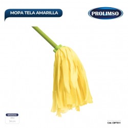 Cabezal Mopa Tela Amarrilla