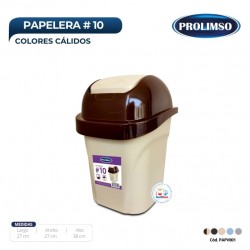 Papelera # 10 Colores Cálidos
