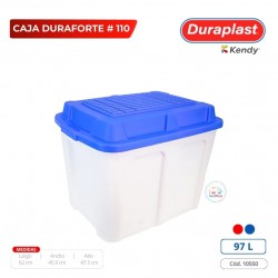Caja Duraforte # 110 Con Tapa Plana