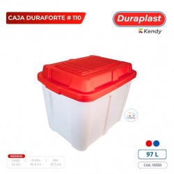 Caja Duraforte # 110 Con Tapa Plana