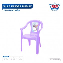SILLA KINDER PUBLIX DECORADO NIÑA
