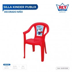 SILLA KINDER PUBLIX DECORADO NIÑO