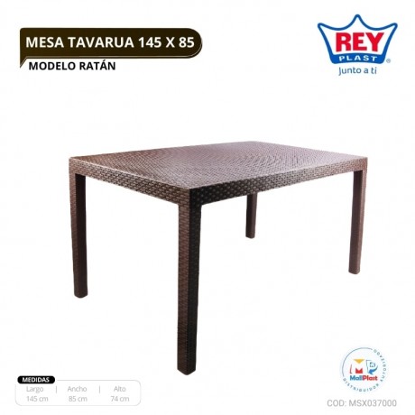 MESA TAVARUA 145 X 85 - MODELO RATAN
