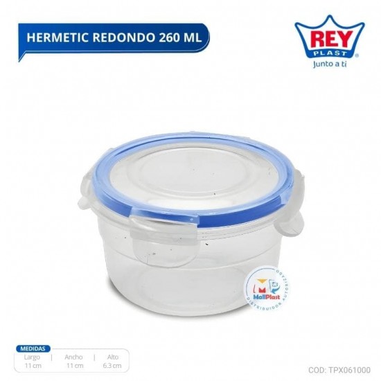 HERMETIC REDONDO 260 ML HERMETIC REDONDO 260 ML