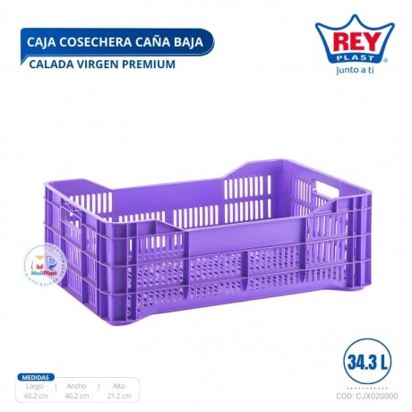 Caja Cosechera Caña Baja Calada Virgen Premium