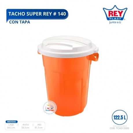 Tacho Súper Rey # 140 C/tapa