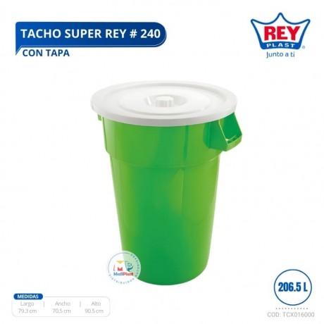 Tacho Súper Rey # 240 C/tapa