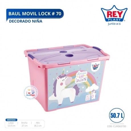 Baúl Móvil Lock # 70 Decorado