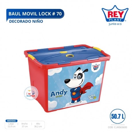 Baúl Móvil Lock # 70 Decorado